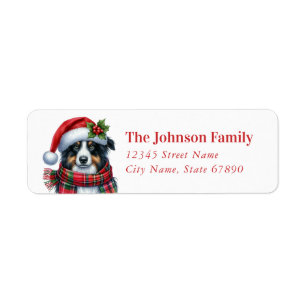 Christmas Australian Shepard Retourner l'adresse É