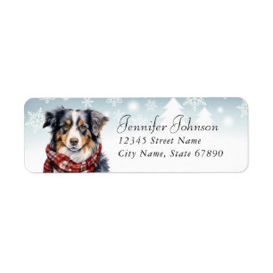 Christmas Australian Shepard Retourner l'adresse É