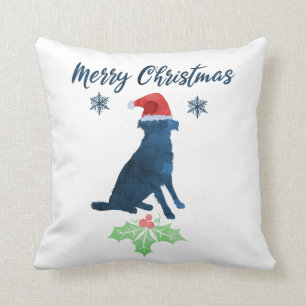 Christmas Australian Shepherd Throw Pillow