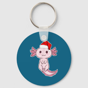 Christmas Axolotl Keychain