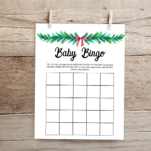 Christmas Baby Bingo Baby Shower Game 