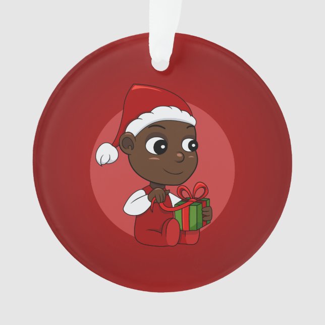 Christmas baby cartoon ornament (Front)