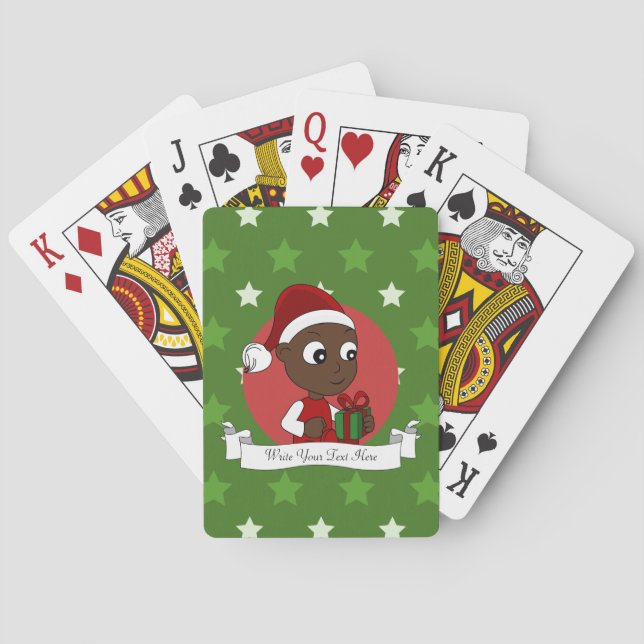 Christmas baby cartoon playing cards (Back)