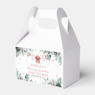 Christmas Baby Clothes Merry Little Baby Shower Favor Box