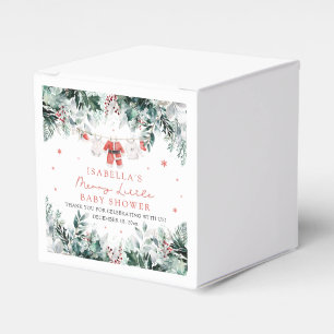 Christmas Baby Clothes Merry Little Baby Shower Favor Box
