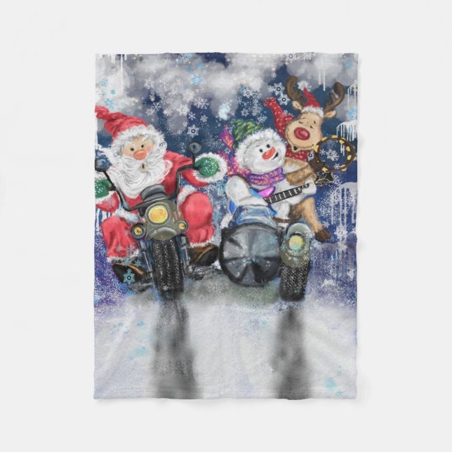 Christmas Baby Fleece Blanket (Front)
