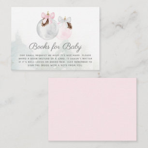 Christmas Baby Girl Books for Baby Enclosure Card