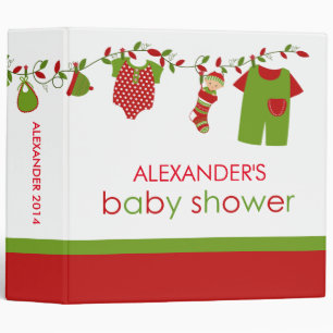 Christmas Baby Laundry Boy Photo Album Binder