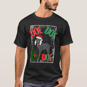 Christmas Baby Nubian Goat Kid Doe Doe Doe T Shirt