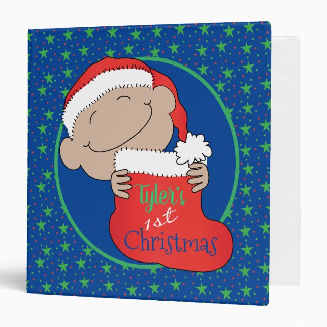 Christmas Baby of Colour Red Photo Binder (Front/Inside)