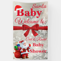 Christmas Baby Shower Banner
