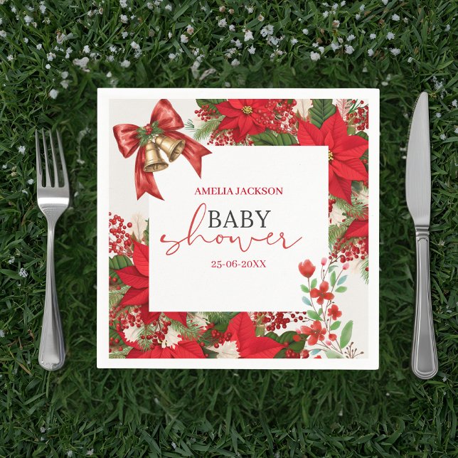 Christmas baby shower festive   napkin (Creator Uploaded)