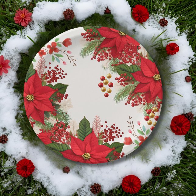 Christmas baby shower festive   paper plate (Creator Uploaded)
