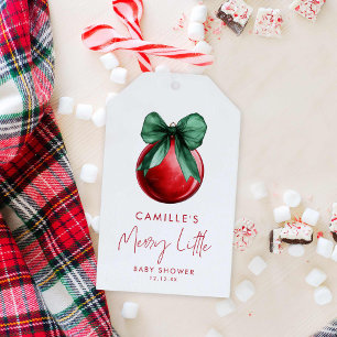 Christmas Baby Shower Gift Tags
