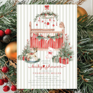 Christmas Baby Shower Invitation