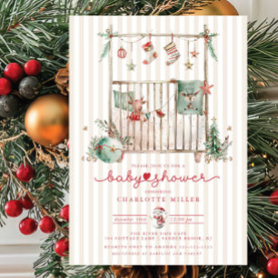 Christmas Baby Shower Invitation 