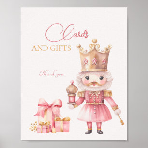 Christmas Baby Shower Nutcracker Cards And Gifts  Poster