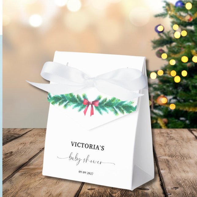 Christmas Baby Shower Party  Favor Box (Creator Uploaded)