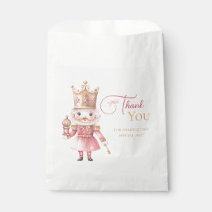 Christmas Baby Shower Pink Nutcracker Favour Bag
