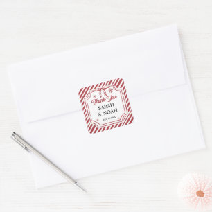 Christmas Baby Shower Square Sticker