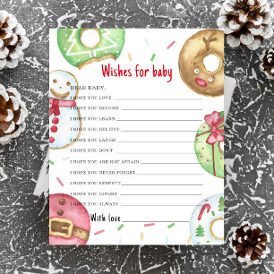 Christmas baby shower Wishes for baby