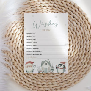 Christmas Baby Shower Wishes For Baby Card