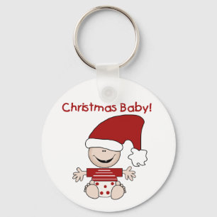 Christmas Baby T-shirts and Gifts Keychain