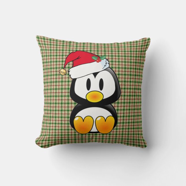 Christmas Baby Tux With Santa Hat Pillow (Front)