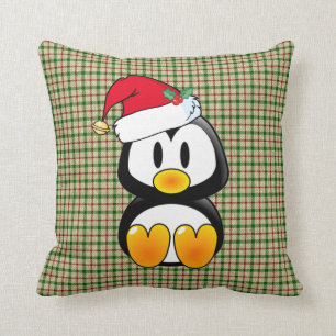 Christmas Baby Tux With Santa Hat Pillow