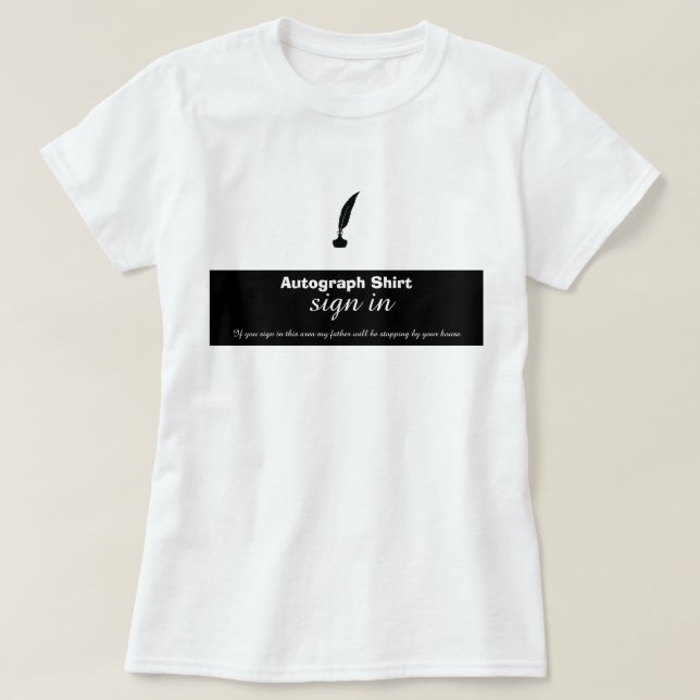 CHRISTMAS Back to School AUTOGRAPH SHIRT  (Design Front)