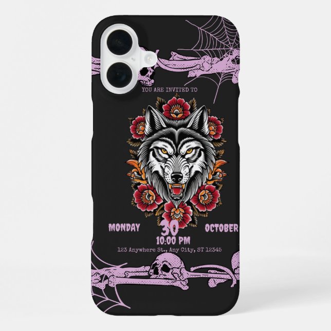 Christmas badge iPhone case (Back)