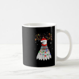 Christmas Badminton Ball Santa Hat Cute Xmas Pajam Coffee Mug
