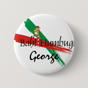 Christmas Bah! Humbug! 2 Inch Round Button