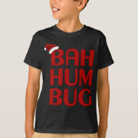 Christmas Bah Humbug Shirt-Xmas Humbug Santa Hat