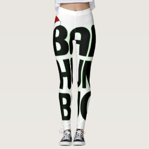 Christmas Bah Humbug Sweatshirt-Xmas Humbug Santa  Leggings