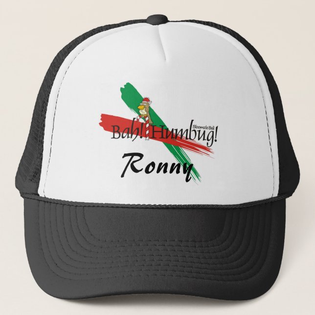 Christmas Bah! Humbug! Trucker Hat (Front)