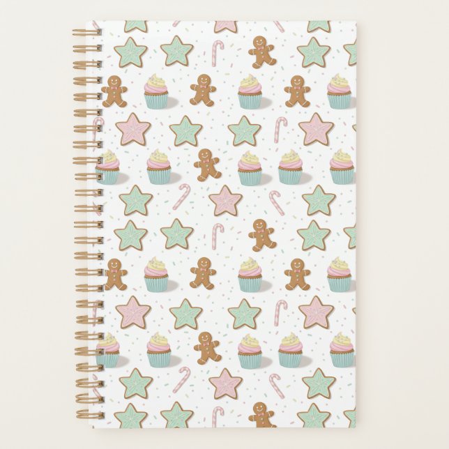 Christmas Bakery Treats Pattern Planner (Front)