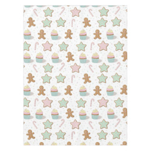 Christmas Bakery Treats Pattern Tablecloth
