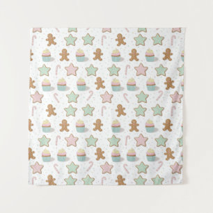 Christmas Bakery Treats Pattern Tapestry