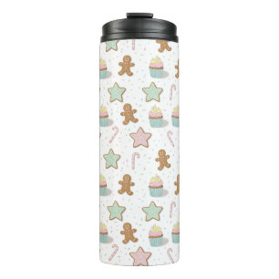 Christmas Bakery Treats Pattern Thermal Tumbler