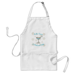 Christmas Baking Apron Saying Drink and Bake