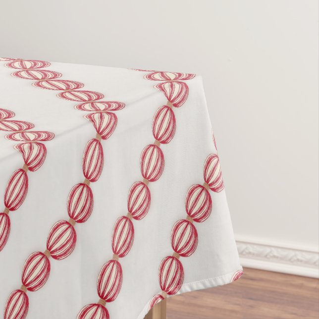 Christmas Baking Ball garland design Tablecloth (In Situ)