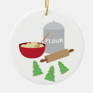 Christmas Baking Ceramic Ornament