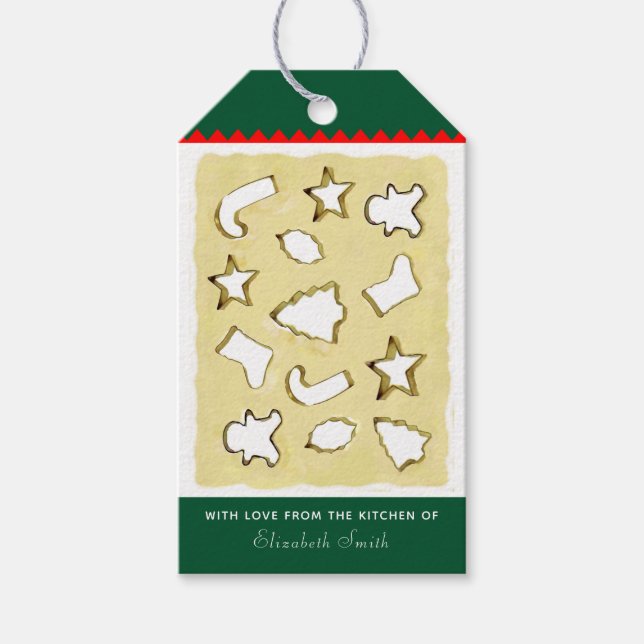 Christmas Baking Cookies Gift Tags (Front)