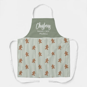 Christmas Baking Crew Gingerbread Cookie Apron 
