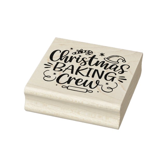 Christmas Baking Crew Rubber Stamp (Stamp)