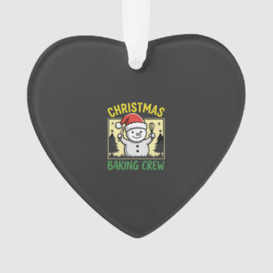 Christmas Baking Crew Snowman Holiday Ornament