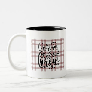 Christmas Baking Crew Two-Tone Coffee Mug