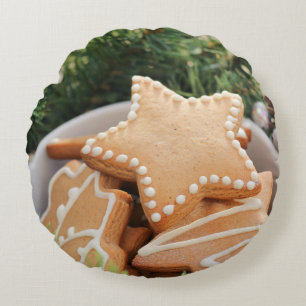 Christmas Baking Round Pillow