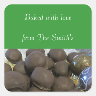 Christmas Baking Square Sticker